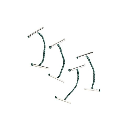 Q-Connect treasury metal-ended green tags 152mm (100-pack)  423377 - 1