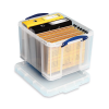 Really Useful 35L transparent plastic storage box