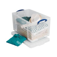 RUP Really Useful 84L transparent plastic storage box RUP80080 238004