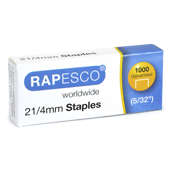 Rapesco 21/4 galvanised staples (1,000-pack) 1455 226822 - 1