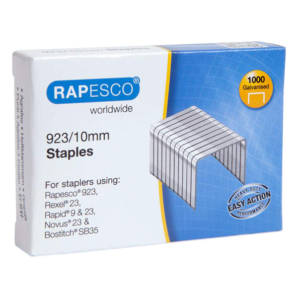 Rapesco 23/10 staples galvanised (1000-pack) 1237 226816 - 1