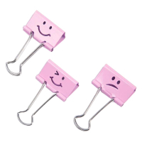 Rapesco Emoji candy pink paper clip, 32mm (20-pack) 1352 226807
