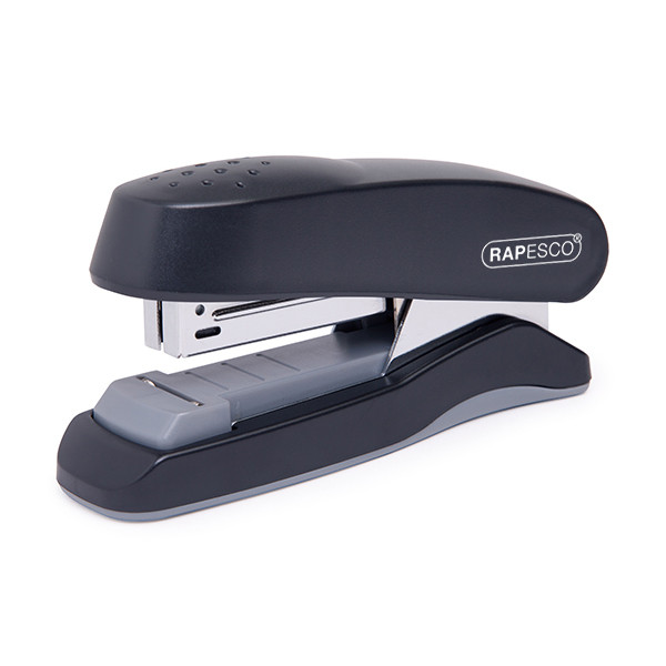 Rapesco Flat Clinch Half Strip black stapler 1064 202055 - 1