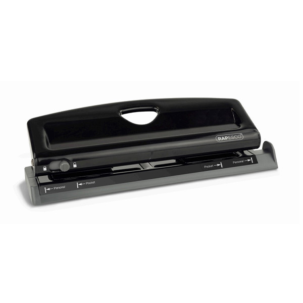 Rapesco black 6 hole punch (9 sheets) 1725 226839 - 1