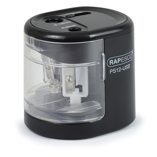 Rapesco black electric pencil sharpener 1449 226812 - 1