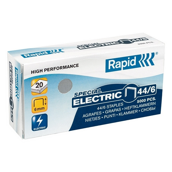 Rapid 44/6 strong electric galvanised staples (5000-pack) 24868100 202030 - 1