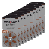 Rayovac Extra Advanced 312 brown hearing aid batteries (60-pack)  204806