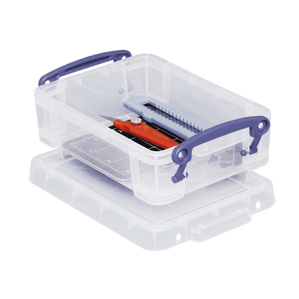 Really Useful Box transparent storage box, 0.75 litres UB075C 200402 - 1