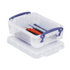 Really Useful Box transparent storage box, 0.75 litres