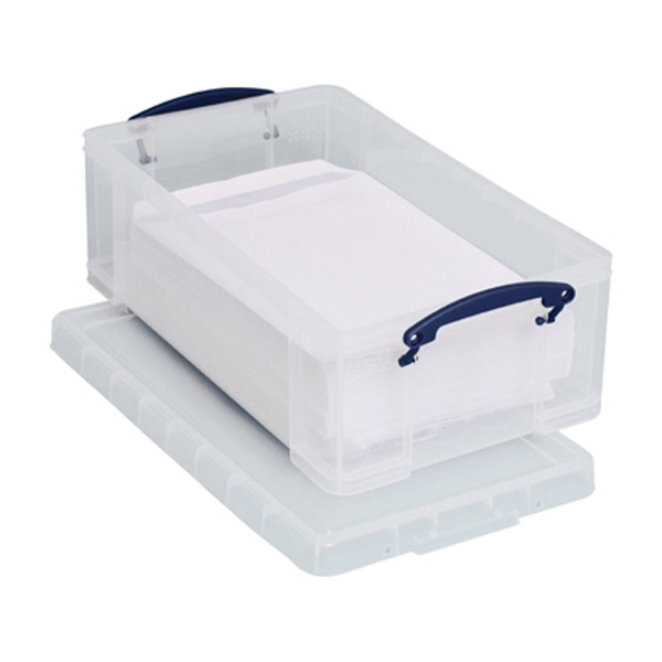 Really Useful transparent plastic storage box, 12 litres UB12LC 200409 - 1