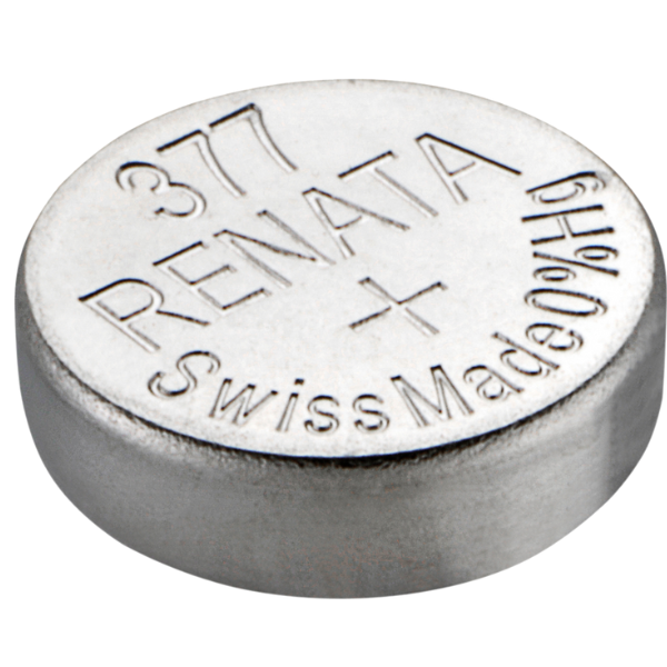 Renata 377 / SR626SW / SR66 silver oxide button cell battery 377 SR626SW SR66 V377 ARE00173 - 1