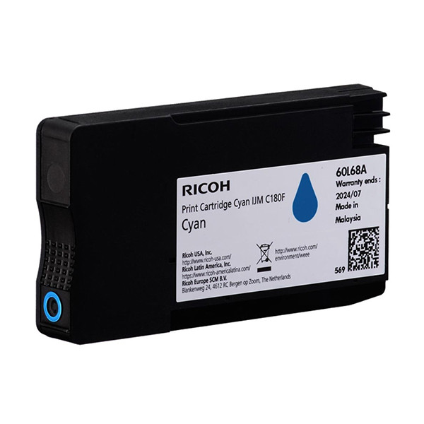 Ricoh 408518 cyan ink cartridge (original Ricoh) 408518 067270 - 1