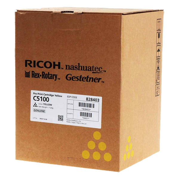 Ricoh 828226 yellow toner (original) 828226 828403 073526 - 1