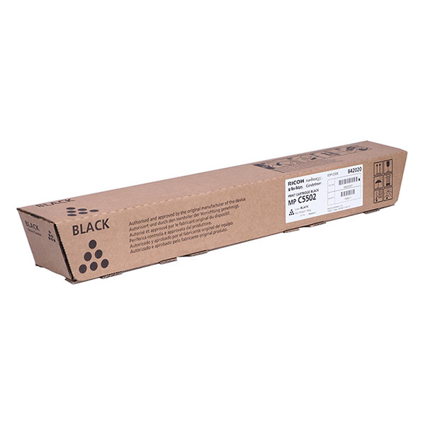 Ricoh MP C5502E black toner (original) 841683 841755 842020 073814 - 1