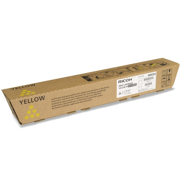 Ricoh SP-C811DN yellow toner (original) 820009 821218 884202 074860 - 1