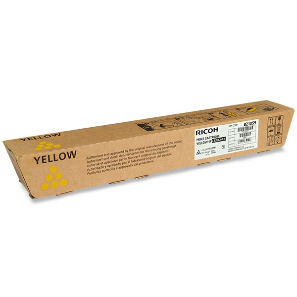 Ricoh SP-C820DNHE (821059) yellow toner (original) 820117 821059 073962 - 1