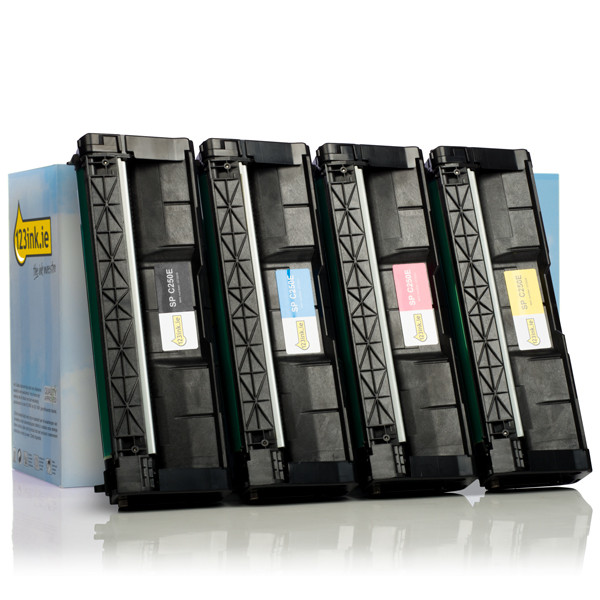 Ricoh SP C250E toner 4-pack (123ink version)  125340 - 1