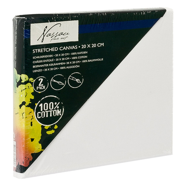 Rillstab Art sensations cotton canvas, 20cm x 20cm (2-pack) AR1000/GE 400779 - 1