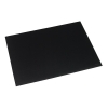 Rillstab black desk pad, 530mm x 40mm