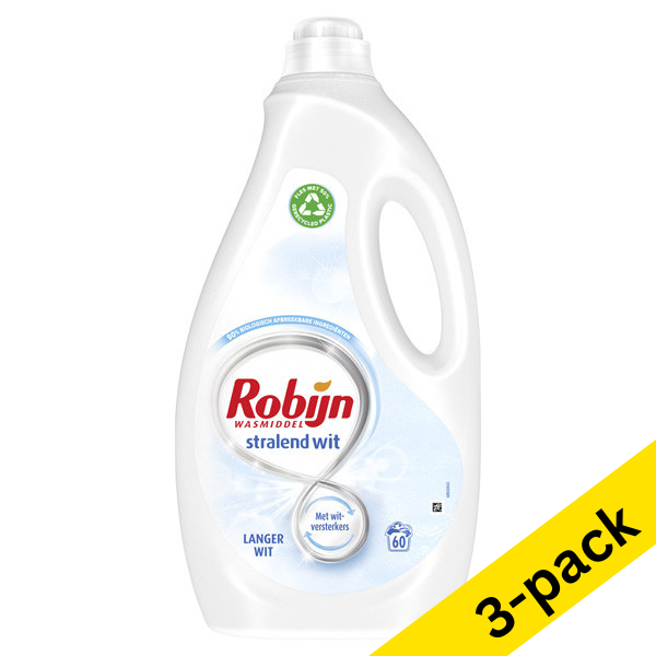 Robijn Radiant White liquid detergent, 3 litres (60 washes) (3-pack)  SRO00120 - 1