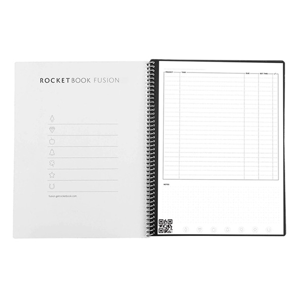 Rocketbook Fusion black A4 reusable notebook/planner, 42 sheets EVRF-E-RC-A-FR EVRF-L-K-A 224588 - 2