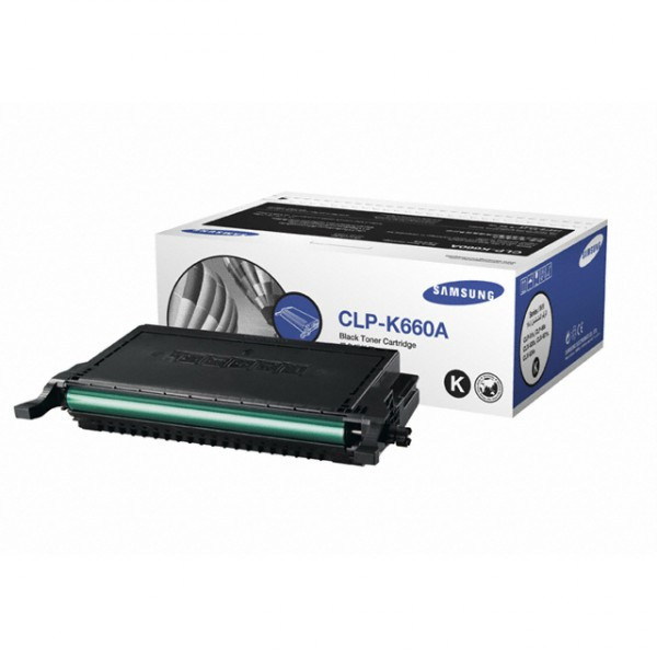 Samsung CLP-K660A (ST899A) black toner (original Samsung) CLP-K660A/ELS 033592 - 1