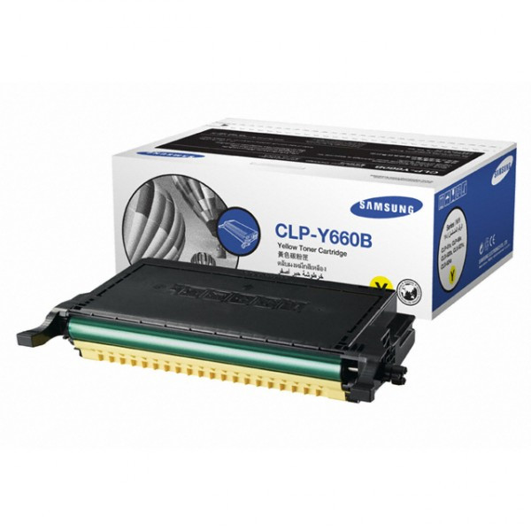 Samsung CLP-Y660B (ST959A) high capacity yellow toner (original Samsung) CLP-Y660B/ELS 033606 - 1