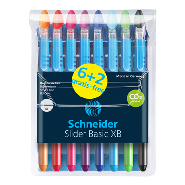 Schneider Slider Basic XB ballpoint pen set (8-pack) S-151285 217261 - 1