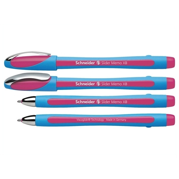 Schneider Slider Memo XB pink ballpoint pen (10-pack)  239972 - 1