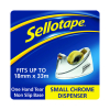 Sellotape 504045 chrome tape dispenser small, 19mm x33m