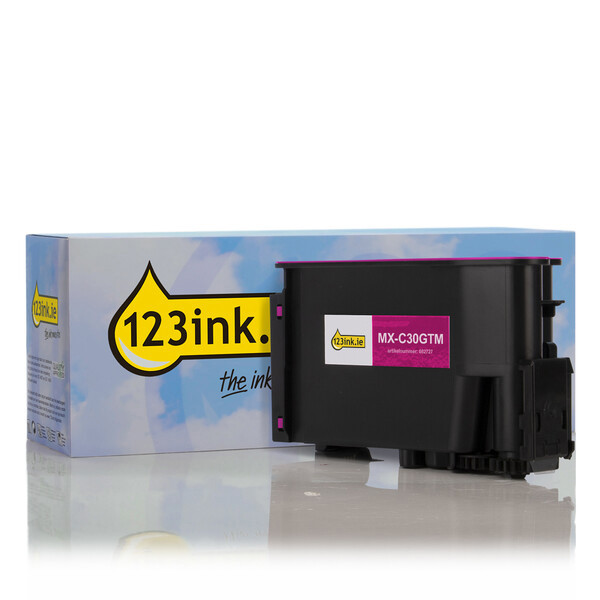 Sharp MX-C30GTM magenta toner (123ink version) MXC30GTMC 082727 - 1