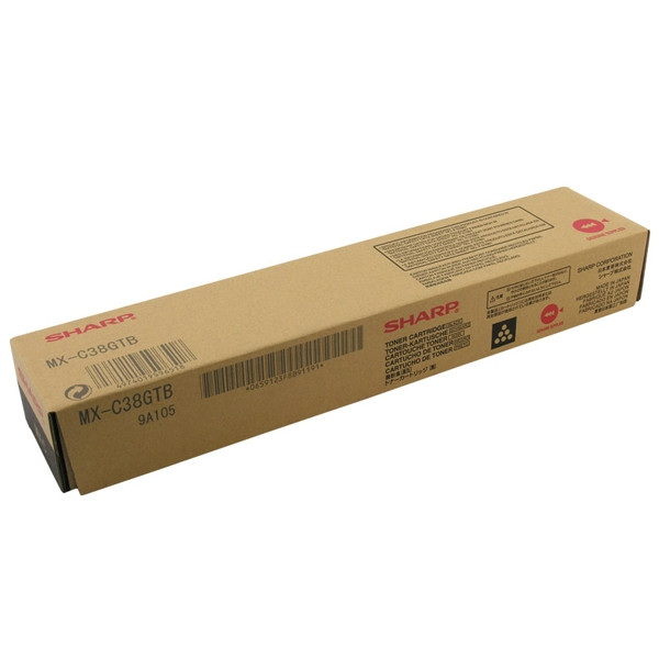 Sharp MX-C38GTB black toner (original) MXC38GTB 082218 - 1