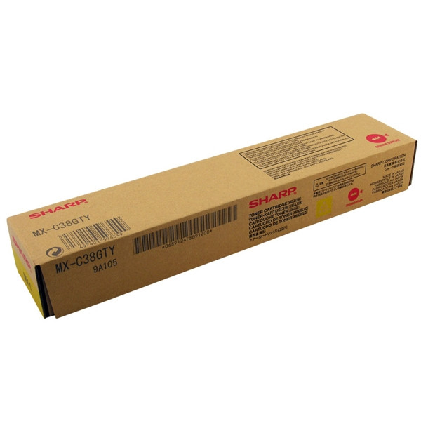 Sharp MX-C38GTY yellow toner (original) MXC38GTY 082224 - 1