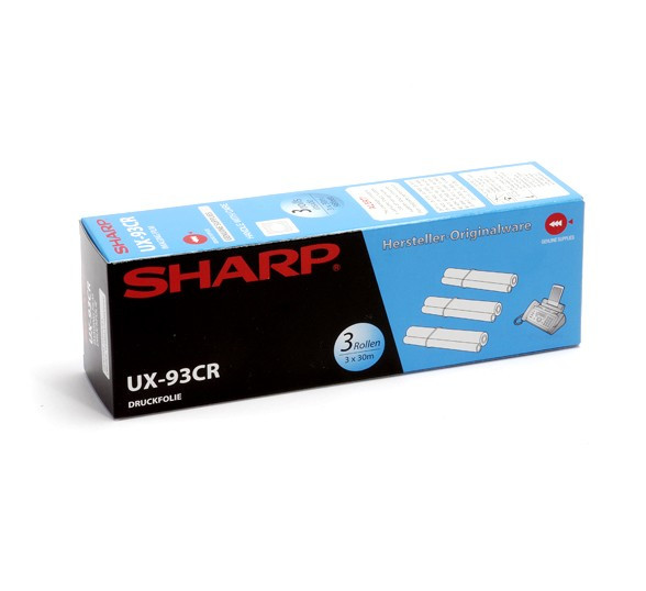 Sharp UX-93CR ribbon roll 3-pack (original) UX-93CR 038915 - 1