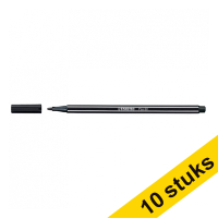 Stabilo Point 68 black felt-tip pen (10-pack)