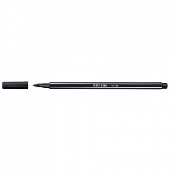 Stabilo Point 68 black felt tip pen 68-46 200180 - 1