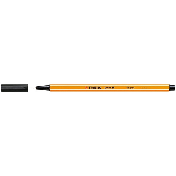 Stabilo Point 88 Fineliner Pen Black 10 Pack 88/46