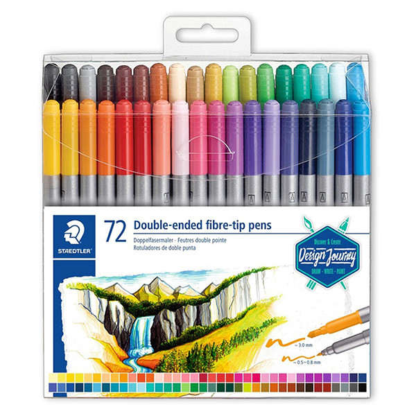 Staedtler 3200 double felt tip pens (72-pack) 3200TB72 209518 - 1