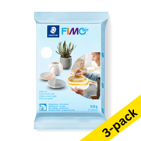 Fimo Air white clay, 500g (3-pack)