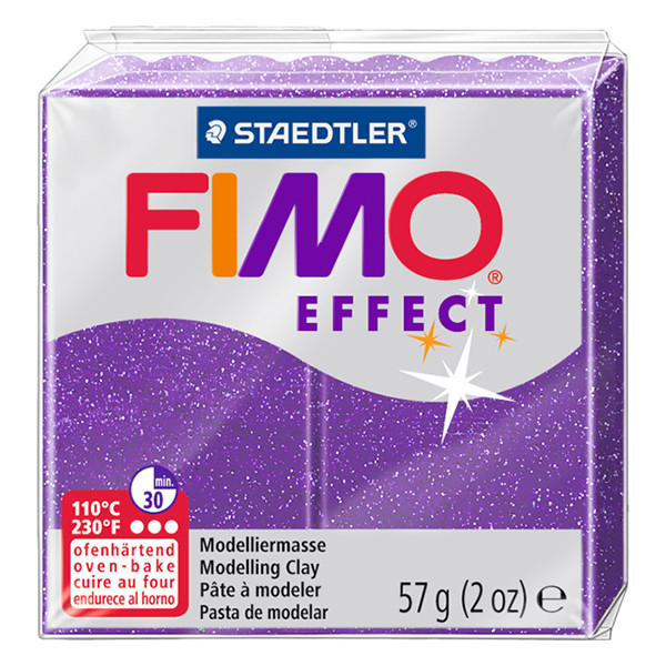 Staedtler Fimo Effect lilac glitter clay, 57g 8020-602 424588 - 1