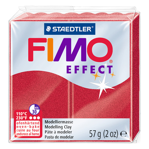 Staedtler Fimo Effect metallic ruby clay, 57g 8020-28 424616 - 1