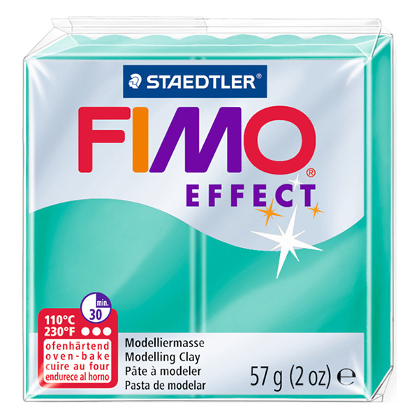 Staedtler Fimo Effect transparent green clay, 57g 8020-504 424558 - 1
