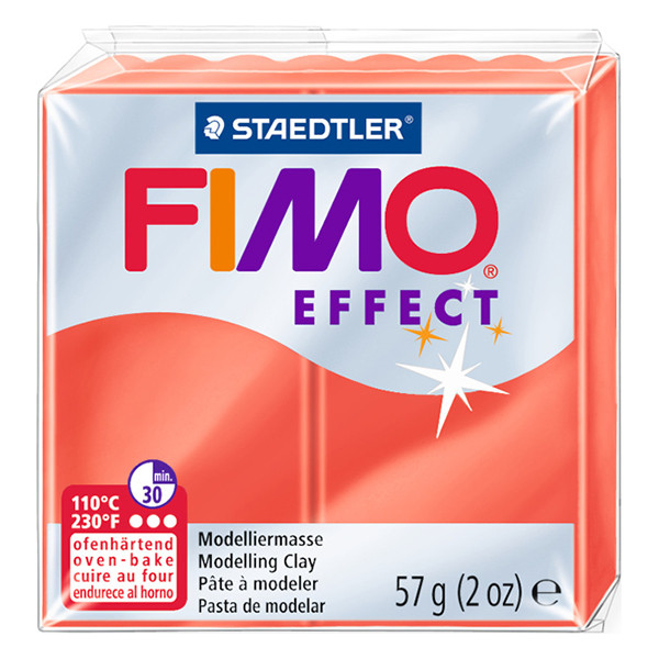 Staedtler Fimo Effect transparent red clay, 57g 8020-204 424606 - 1