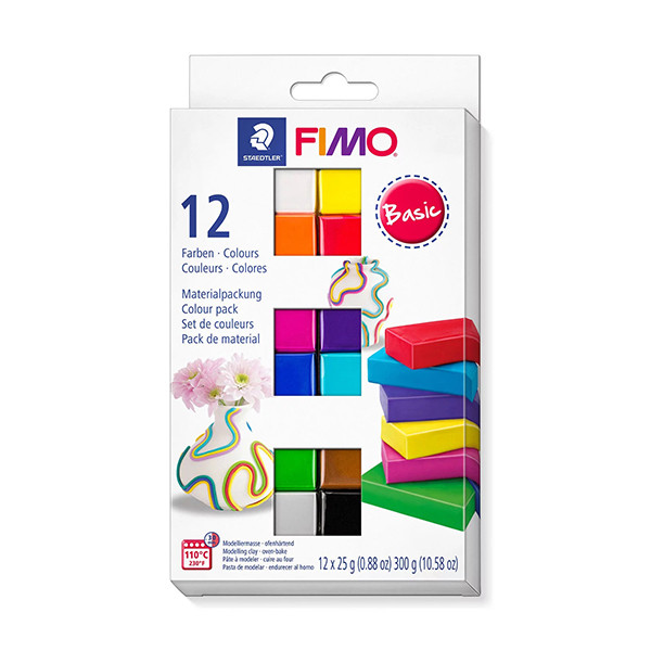 Staedtler Fimo Soft base clay, 25g (12-pack) 8023C12-1 209646 - 1