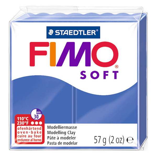 Staedtler Fimo Soft brilliant blue clay, 57g 8020-33 424500 - 1