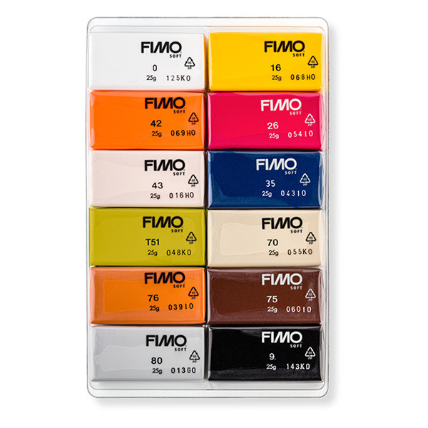 Staedtler Fimo Soft natural clay, 25g (12-pack) 8023C12-4 209649 - 1