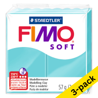 Fimo Soft peppermint clay, 57g (3-pack)