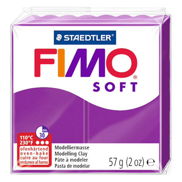 Staedtler Fimo Soft purple clay, 57g 8020-61 424556 - 1