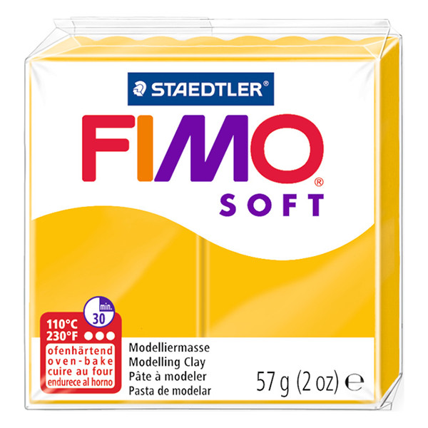 Staedtler Fimo Soft sunshine yellow clay, 57g 8020-16 424538 - 1