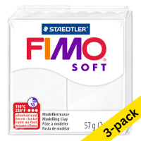 Fimo Soft white clay, 57g (3-pack)